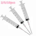 Пластиковый стальной Дозирующий наконечник, 1,5 дюйма, 10 мл, пластиковый инструмент, шприц, насос, чернила, откачивание воздуха, длинная игла, пластиковый одноразовый инжектор