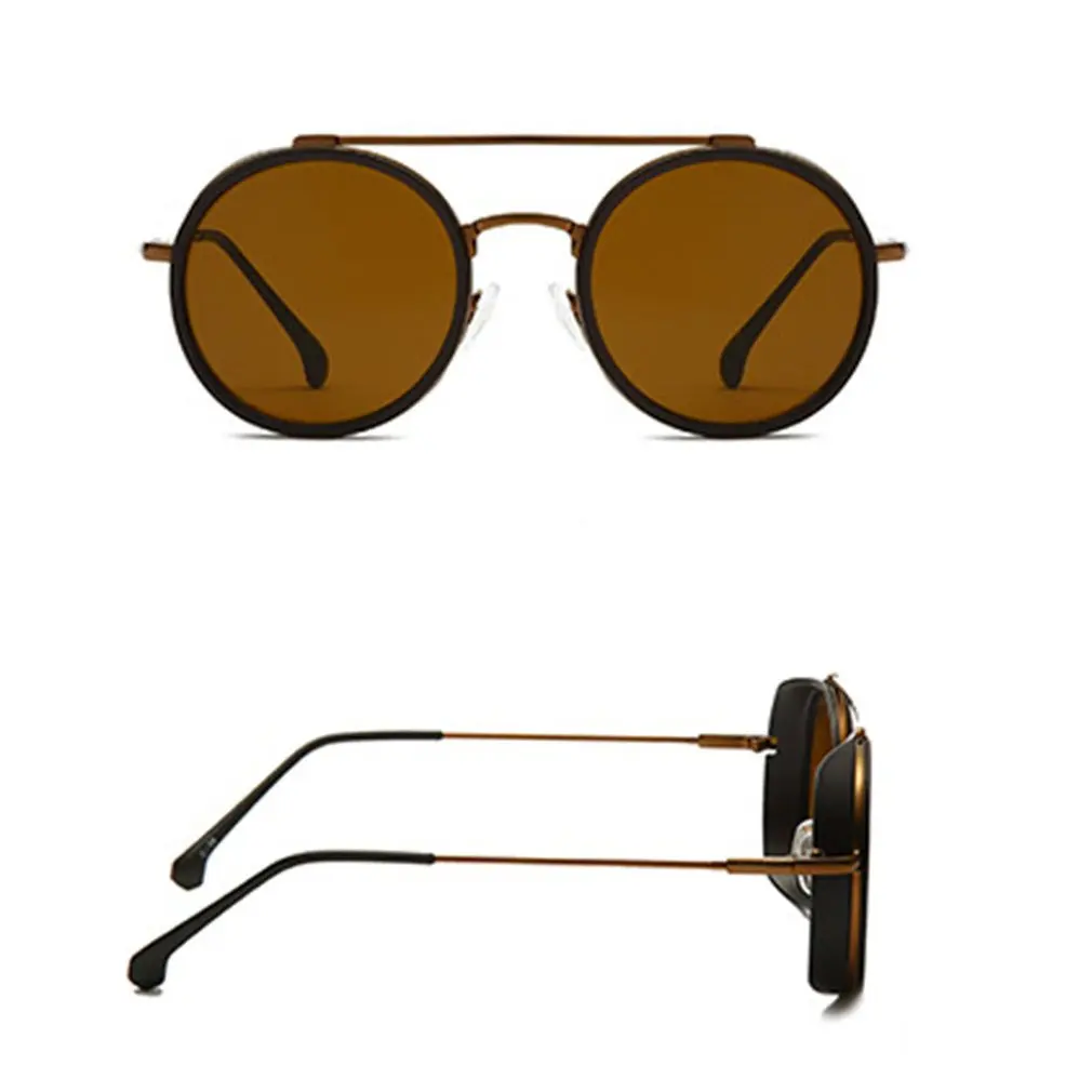 

Classic Gothic Steampunk Sunglasses Polarized Men Women Brand Designer Vintage Round Metal Frame Sun Glasses High Quality UV400