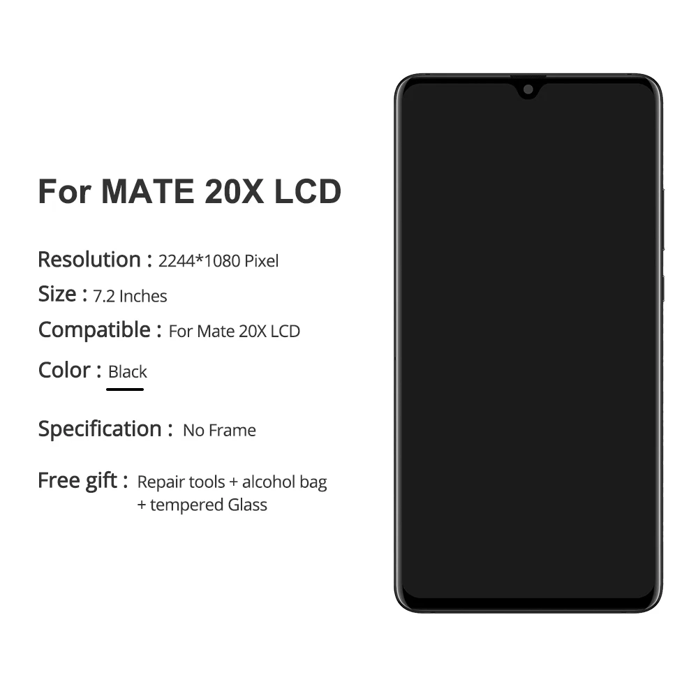 7 2 &quotОригинальный Новый сенсорный ЖК-экран для Huawei Mate 20X дигитайзер в сборе