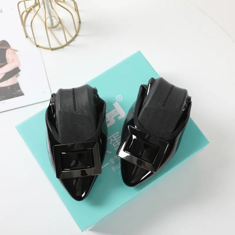 Spring/Autumn 2021 NEW Women Shoes Fashion Loafers Casual  Ballet Flats Shoes Woman Pointed Slip-On Plus Size Women Shoes 43