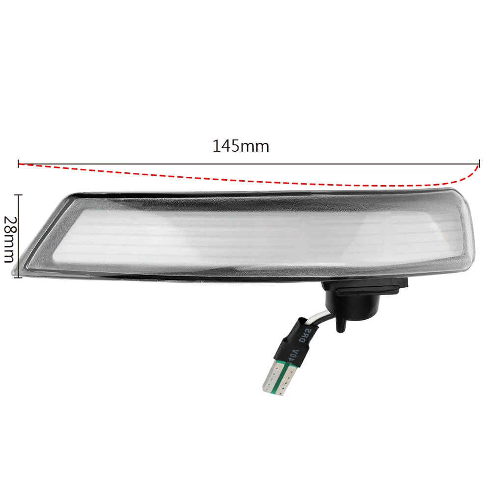 

2Pcs LED Dynamic Turn Signal Light Flowing Side Wing Rearview Mirror Indicator Blinker Lamp For Ford Focus Hatchback 2012-2018