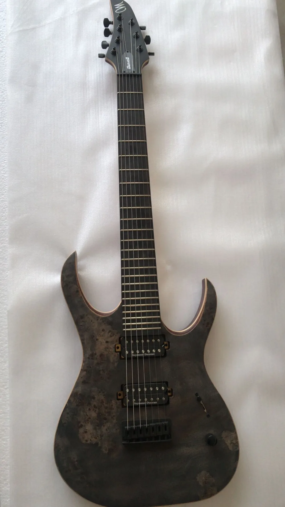 Новая гитара+ блокирующий тюнер+ mayones duvell 8 струнная гитара Гриф из черного дерева 5 слойный шейный болт mayones гитара