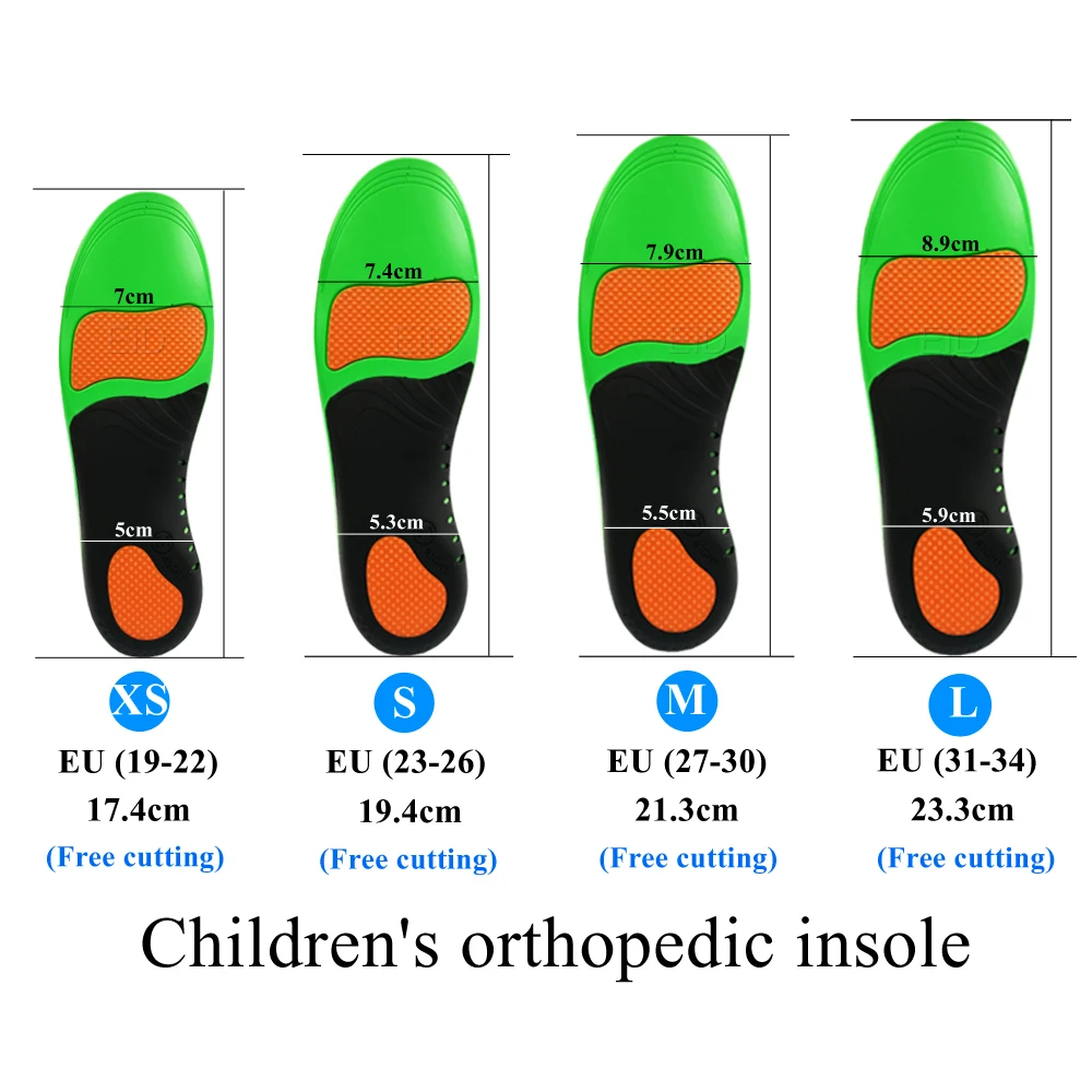 

EiD EVA 3D kids Children Orthotic Insoles flat feet for Arch Support insole for OX-Legs child orthopedic shoes Foot Care Insert