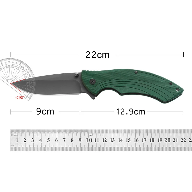

Creative Portable Folding Knife Outdoor Tactical Hunting Camping Equipment, High Quality G10 Handle 3CR13 Blade Gift Collection