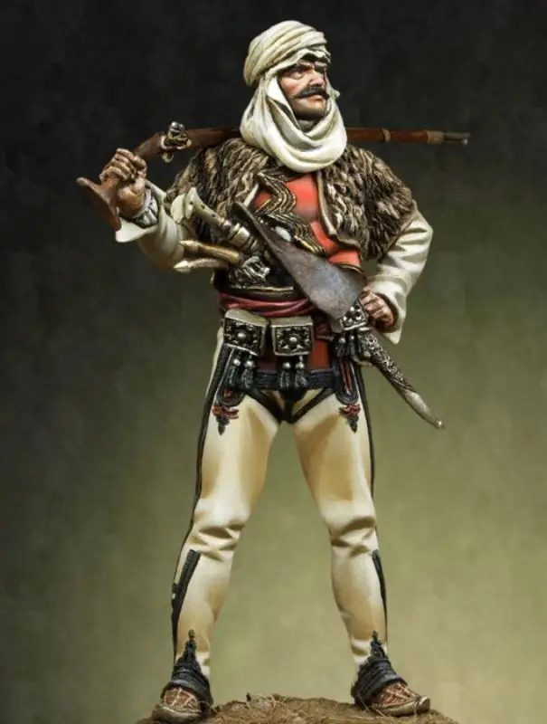 

1/24 75mm Mongolia Samurai War 75mm toy Resin Model Miniature Kit Unassembly Unpainted