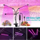 Светодиодная фитолампа полного спектра, настольная USB-лампа с зажимом, с контроллером для растений, саженцев, цветов, домашсветильник освещение