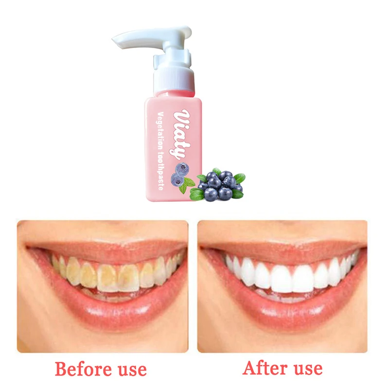

30ml Vegetation Toothpaste Stain Smoke Removal Reduce Tooth Dirt Whitening Toothpaste Fight Bleeding Gums Toothpaste