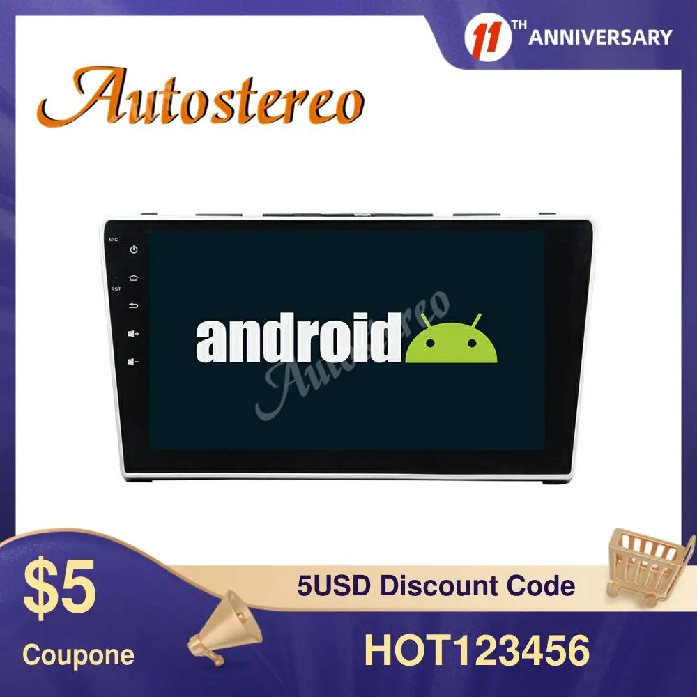 8 ядерный Android 9 автомобильный без DVD плеера GPS навигация для Honda CRV 2006 2012