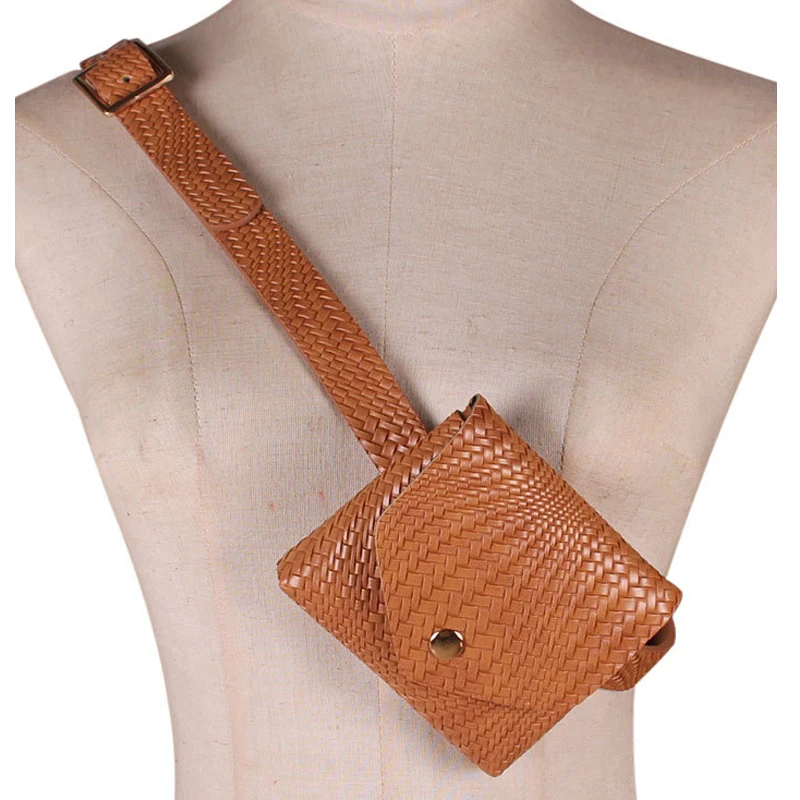 Поясная Сумка из ПУ кожи для женщин забавная миниатюрная клетчатая Сумочка