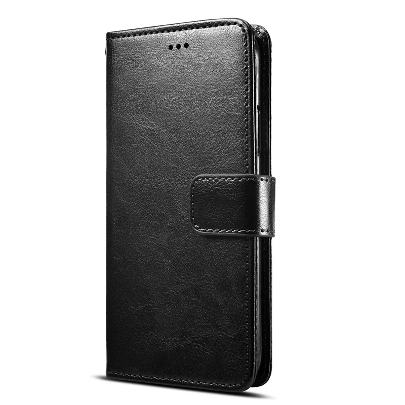 Для Ulefone P6000 Plus Чехол-книжка из искусственной кожи для мобильного телефона, защитный карты Крышка-держатель для Ulefone P 6000 плюс чехол бумажник Coque - Цвет: CX Black