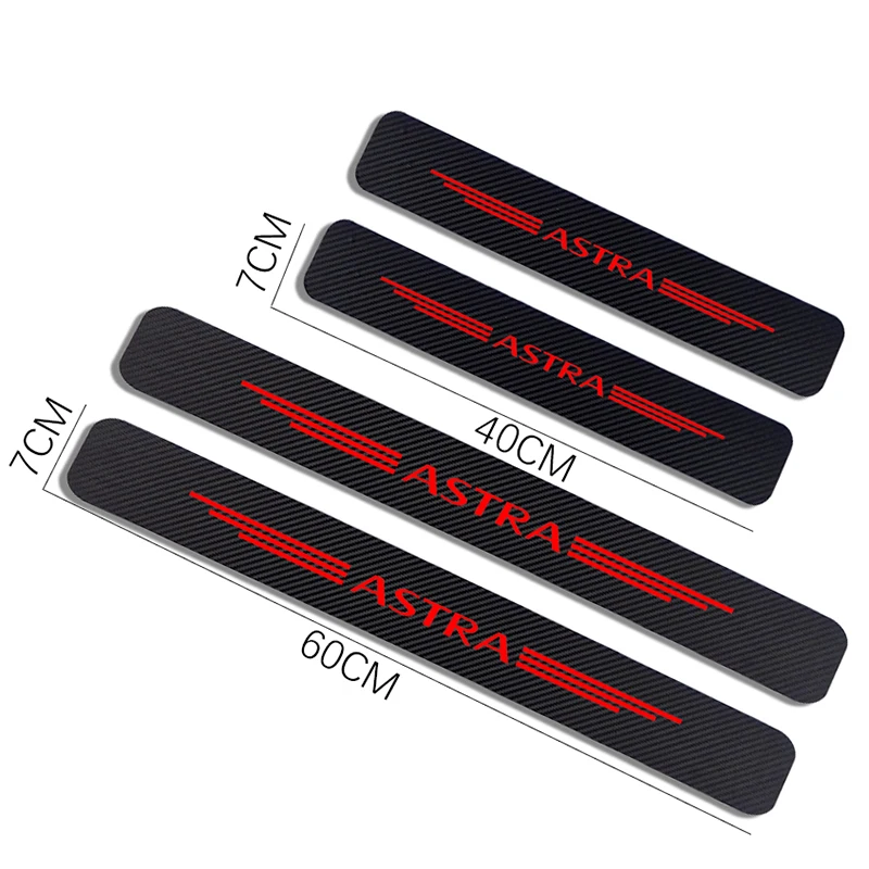 4 шт. двери автомобиля порог Накладка порога протектор наклейки для Защитные