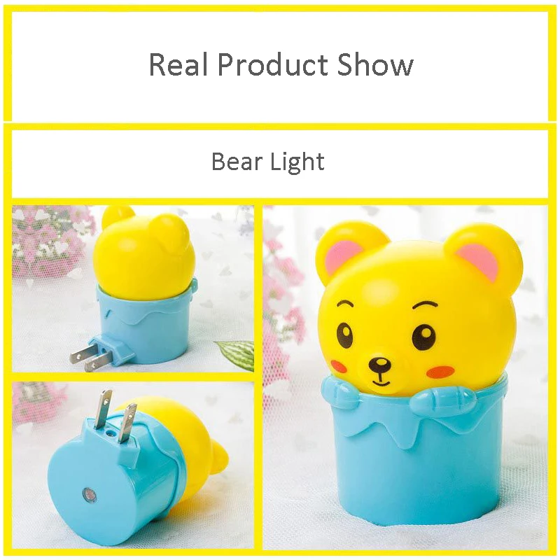 Штепсельная Вилка европейского стандарта светодиодный ночник переменный ток 220