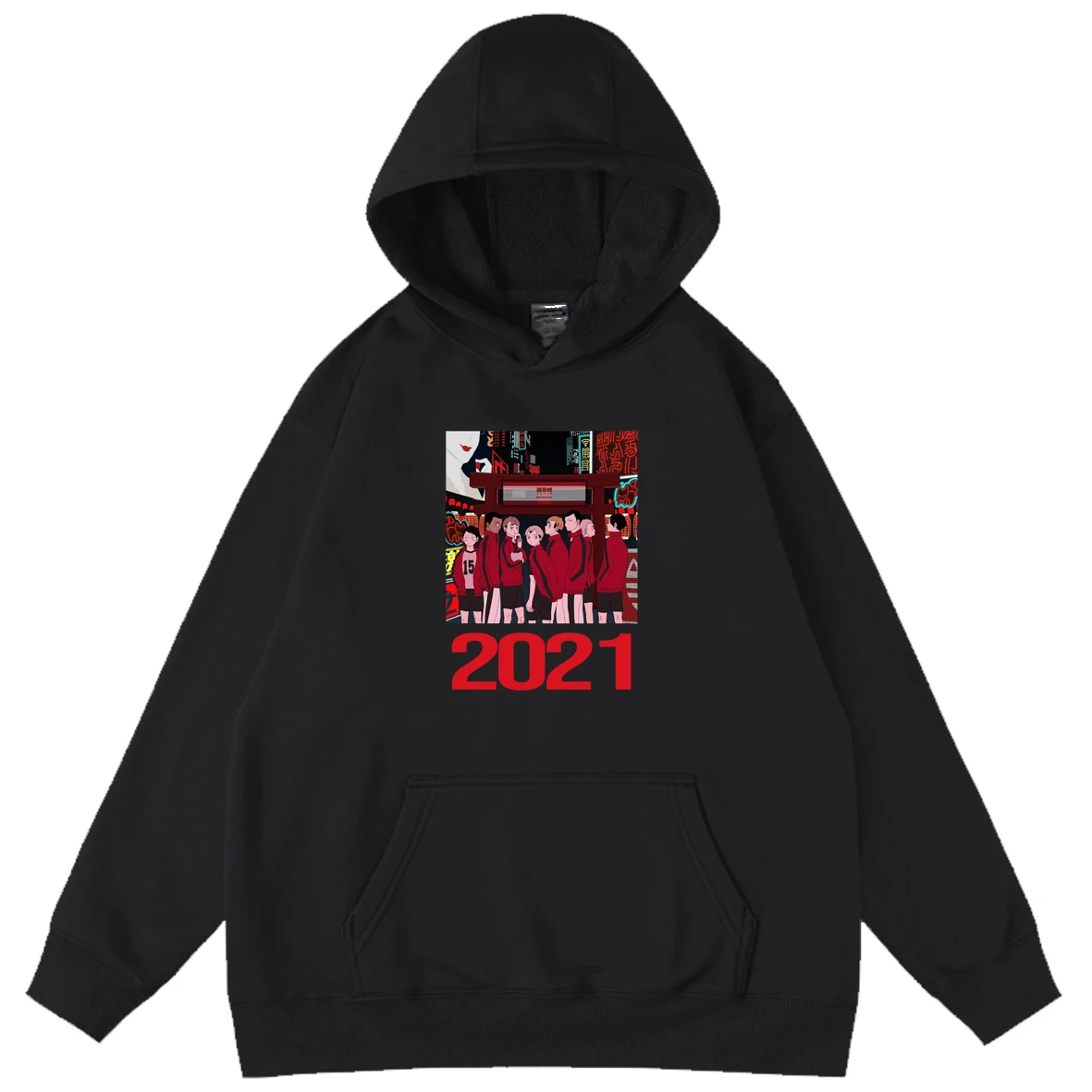 

Haikyuu!! Kids Clothes Girls Sweatshirts With Hoodies Manga Hooded Sweater 2021 Anime For Children Outwear Baby Boys Long Tops