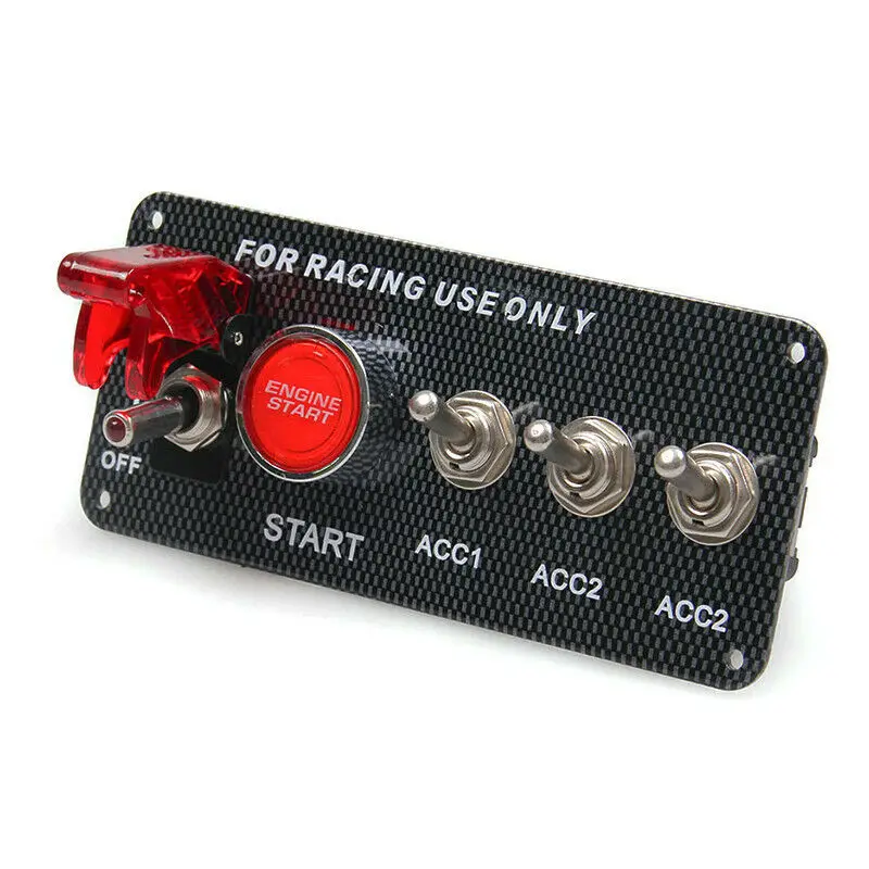 Панель переключателя зажигания 12 В для гоночного автомобиля светодиодный