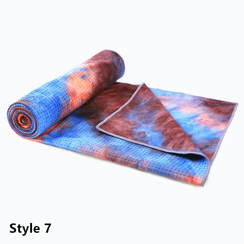 Style 7 183*63 см нескользящий коврик для йоги с принтом полотенце для фитнеса для спорта на открытом воздухе - Цвет: Style 7