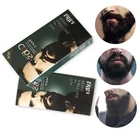 Крем-краска для бороды для мужчин, быстрое окрашивание, натуральный черный оттенок бороды, крем с 1 парой одноразовых перчаток