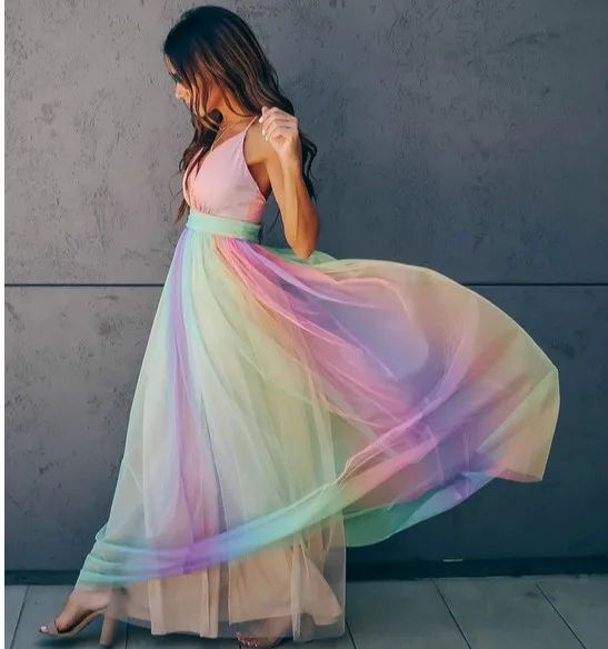 TEELYNN Сексуальное Платье макси с глубоким v образным вырезом и открытой спиной