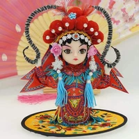 desktop ornament chinese traditional peking opera dolls silk home office decoration mascots souvenir retro wind ornaments toys