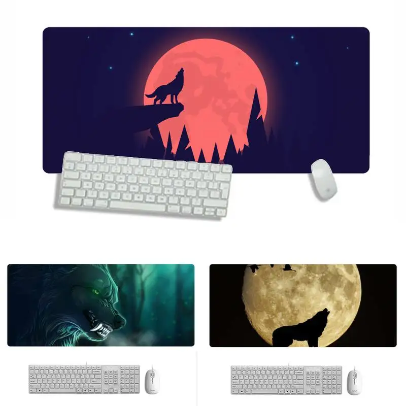 

Wolf Durable Rubber Mouse Mat Pad X XL XXL Non-slip Cushion Thickness 2mm