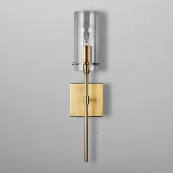 Промышленный прозрачный стеклянный настенный светильник для помещений s спальни