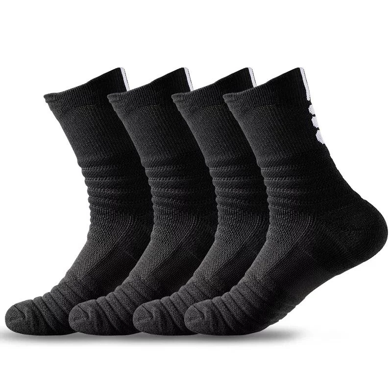 

2 Pairs Training Sport Socks for Women Men Non-slip Sweat-absorbent Breathable Thick Towel Moisture Wicking Short Socks EU38-45