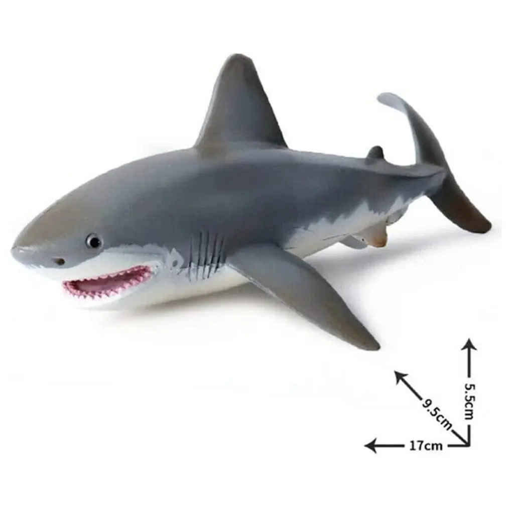 Реалистичная игрушка-антистресс для малышей большая акула коллекционная