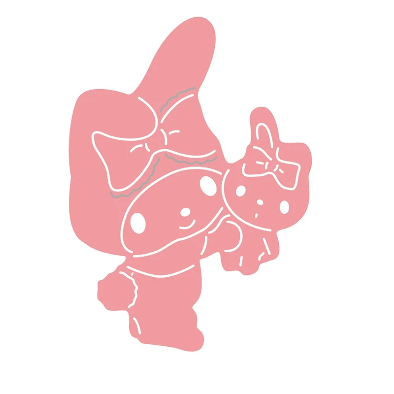 Новинка 2021 металлические Вырубные штампы в виде милого кролика животного для