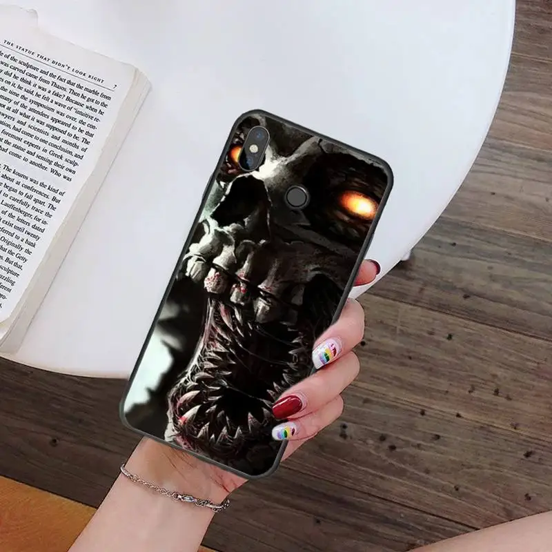 

Horror Grim Reaper Skeleton Phone Case For Xiaomi Redmi mi note max 3 5 6 8 9 10 t S SE lite pro Soft Silicone mobile bags