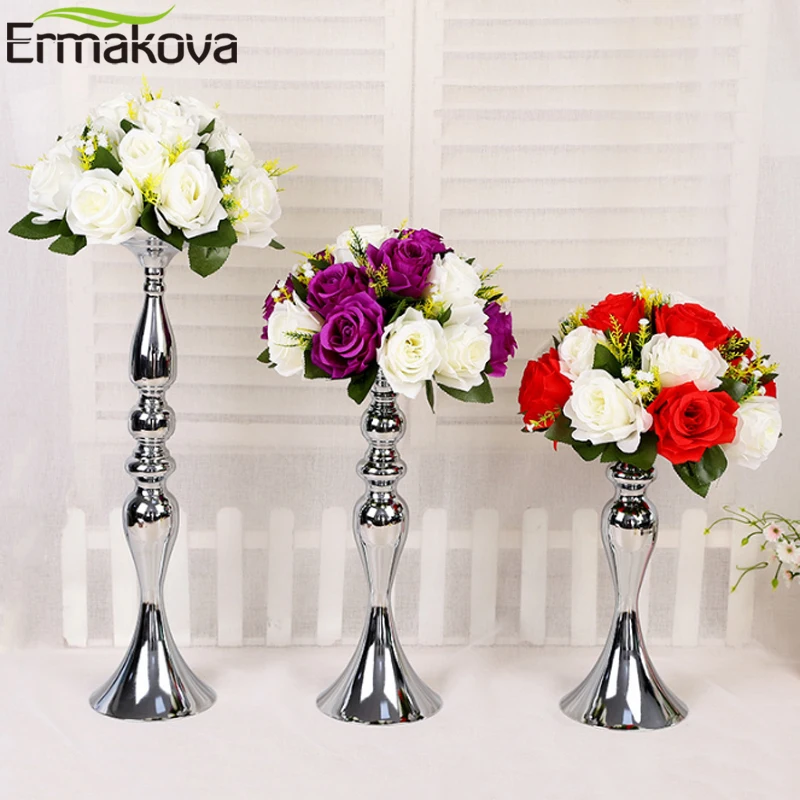 ermakova candle holders stand column candlestick event road lead flower vase rack table wedding centerpieces party dinner decor free global shipping