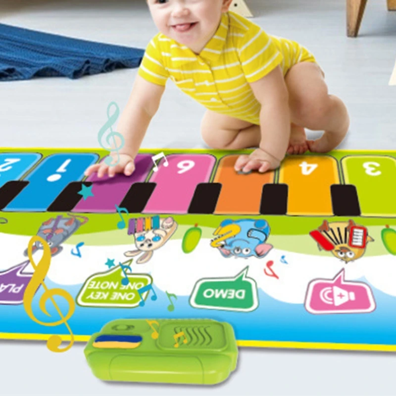 

Music piano pad Electronic piano keyboard game pad Portable music blanket 54DF