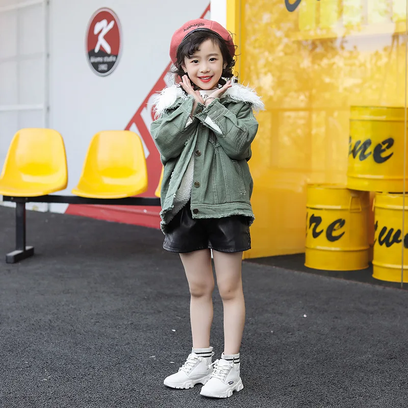 Детская обувь осень 2020 модная новинка Детские армейские ботинки из натуральной