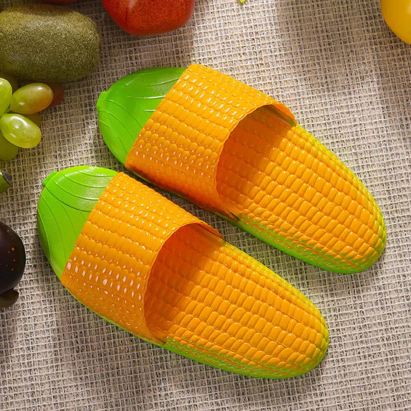 Женские шлепанцы с рисунком кукурузы сланцы для дома и ванной противоскользящие