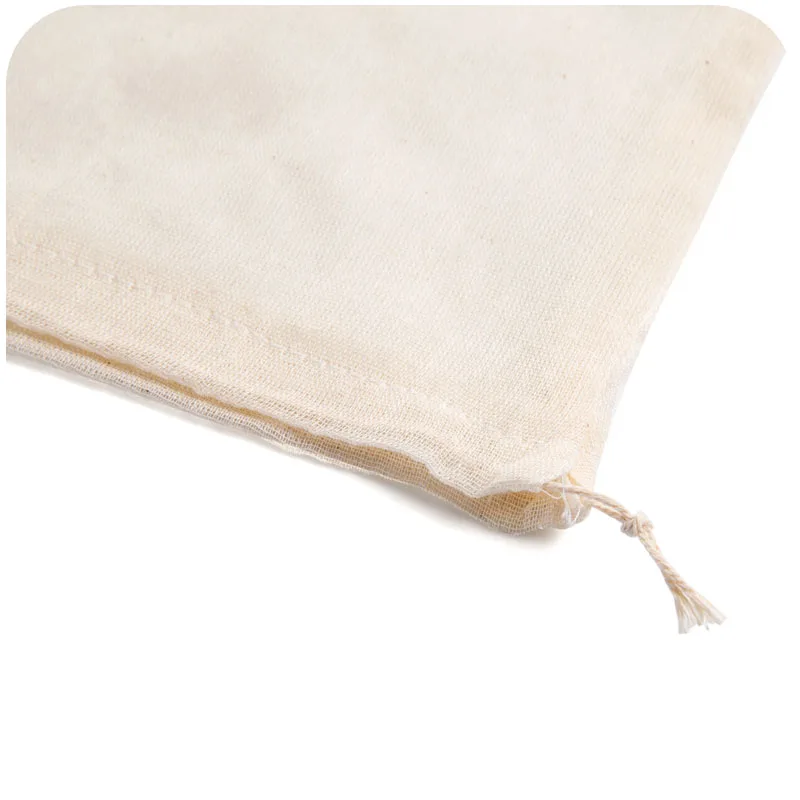

1Pc Cotton Cloth Bag Locking Spice Strainer Mesh Filter Chinese Medicine Herbal Ball Kitchen Cooking Tools Colander Soup Tea Bag