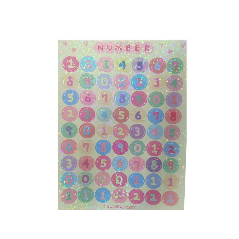

Cute Cream Color Numbers Dot Stickers DIY Planner Notebook Journal Scrapbooking Diary Album Decoration Stationery Sticker