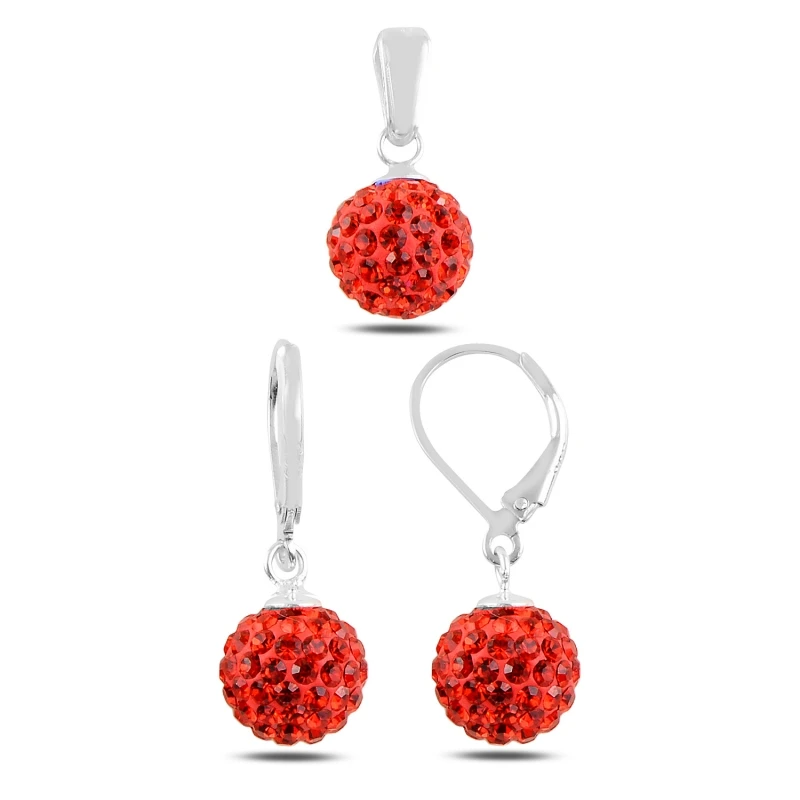 

Серебряный шар Silverlina, набор из кристалла и фианита