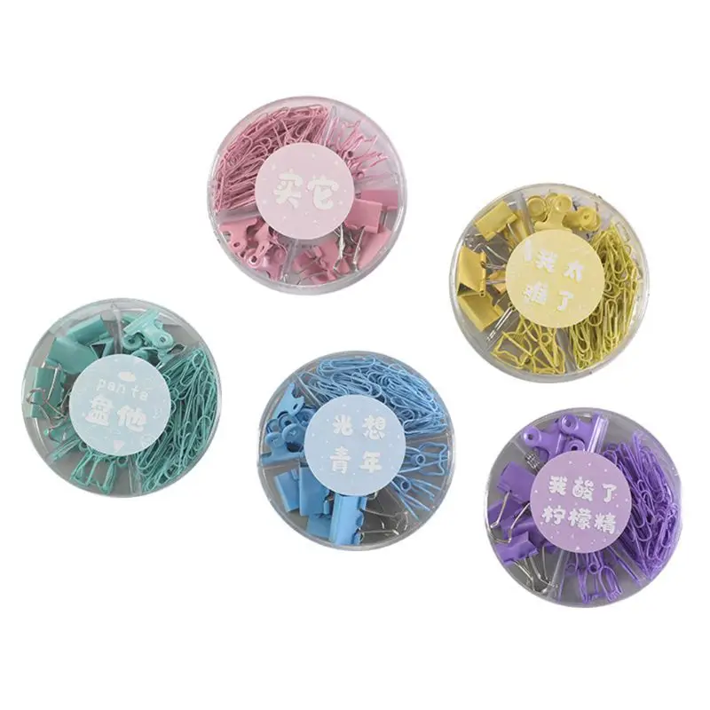 

94pcs/box Metal Clip Large-headed Binder Clips Office Supplies Combination Set School Student Stationery C26