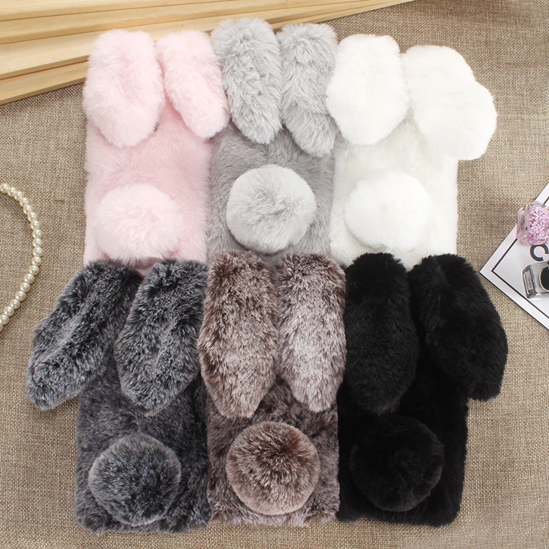 Мягкая пушистая мышь DIY элегантный кролик Красивый Стильный чехол защитный для