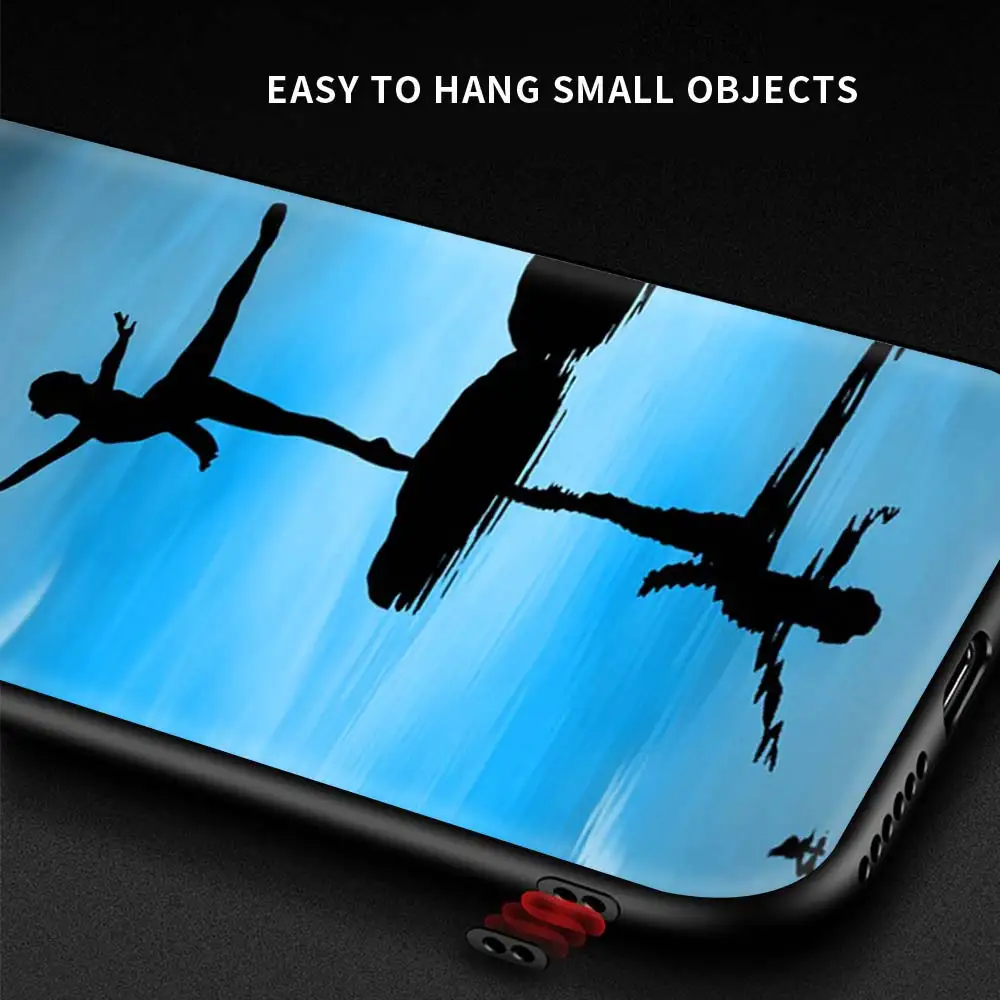 

For Xiaomi Redmi Note 9S 8 Pro 8T 9 7 7A 8A 9A 9C 6A Phone Case For Redmi Note 10 Pro Black Cover Ballet Dance
