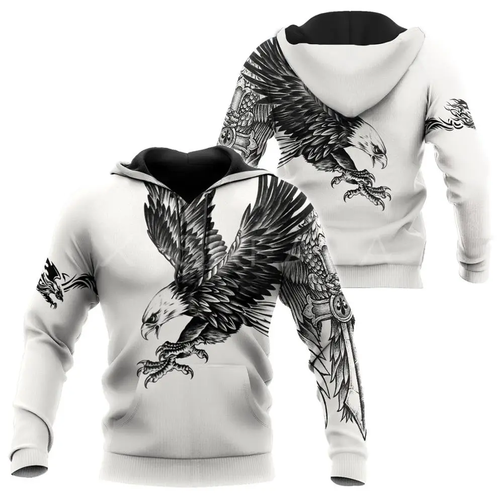 

Красивые с принтом в виде орла татуировки 3D из двух предметов: толстовка с капюшоном и рисунком котенка для мужчин и женщин Harajuku верхняя оде...