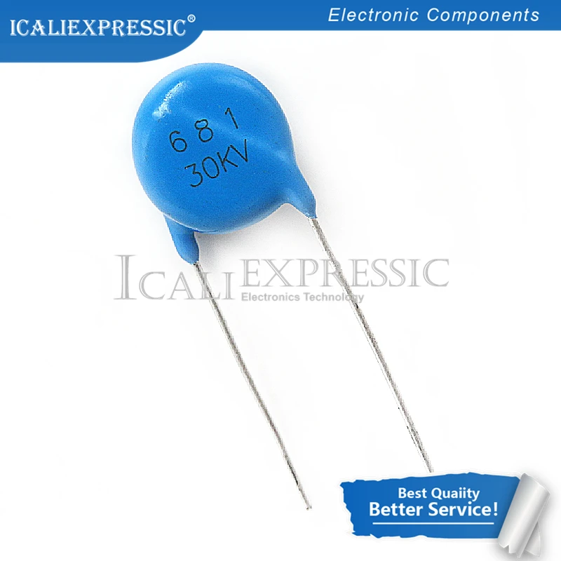 Высоковольтный Керамический чип керамический конденсатор 681K 30 кВ 680PF 30KV681 в