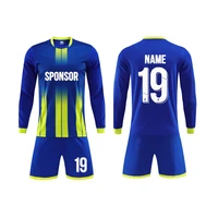 sport team soccer jeyseys kits maillot football uniform long sleeve orange sports tracksuit for men or boy team shirt custom set