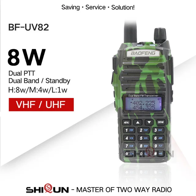 Фото Портативная рация Baofeng UV-82 8 Вт радиоприемник 10 км оригинальная с двойным PTT Портативная рация Baofeng UV-82 8 Вт радиоприемник 10 км оригинальная с двойным PTT