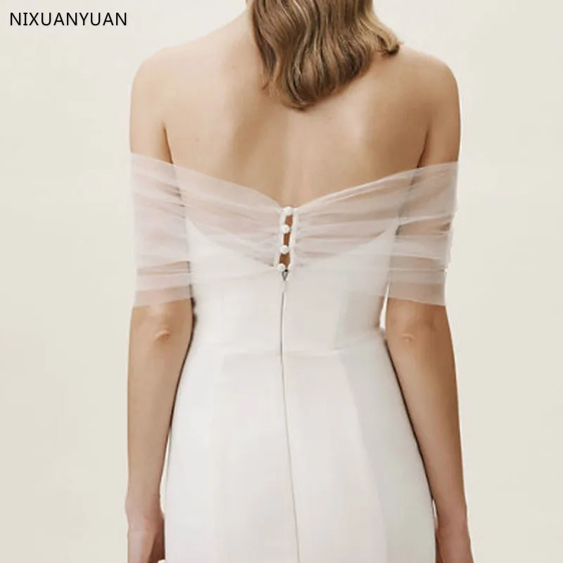 Женское свадебное болеро свадебная накидка из тюля с запахом иллюзией открытыми