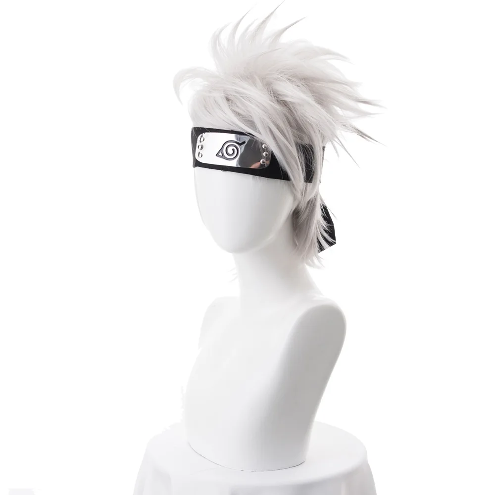 Парик для косплея Какаси хатакэ из аниме Наруто Короткие термостойкие