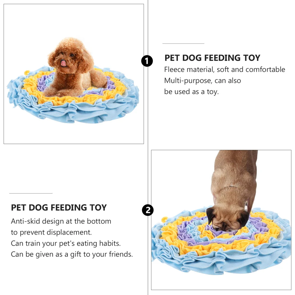 

Dog Sniffing Mat Feeder Pad Flower Sniff Smell Pad Slow Feeding Mat