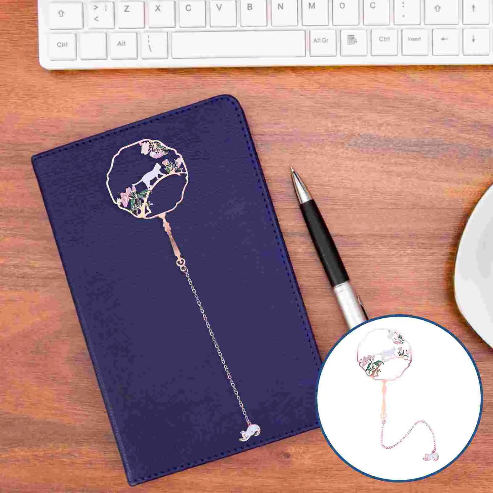 

1Pc Metal Book Label Page Marking Pendant Gift Office Supplies