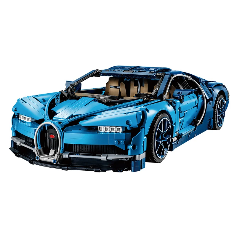 Супер гоночный автомобиль Bugattied Chiron модель 1:8 статические строительные блоки 4031