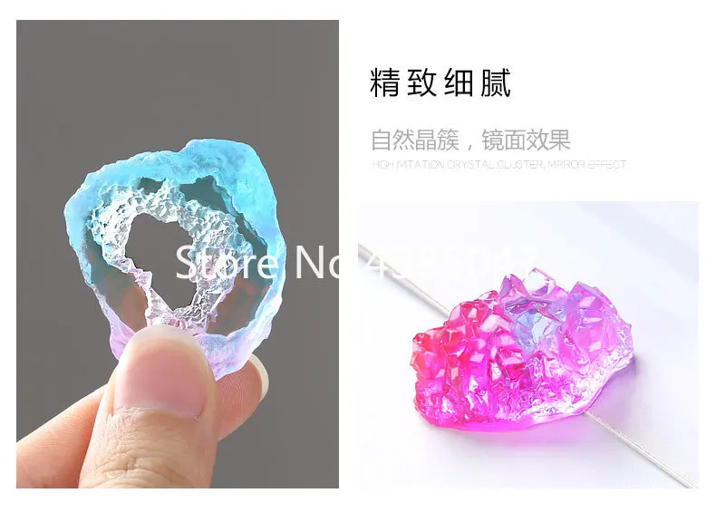 1 шт. четыре вида кристаллической силиконовой формы Expoxy полимерная форма для