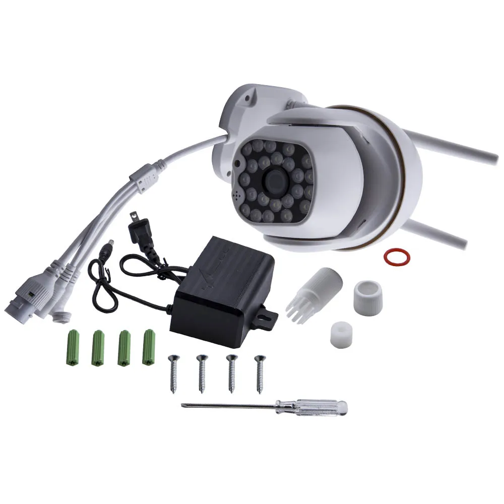 

5-мегапиксельная наружная водонепроницаемая Wi-Fi карданный подвес 1080p Hd Ip Cctv ИК-камера ночного видения