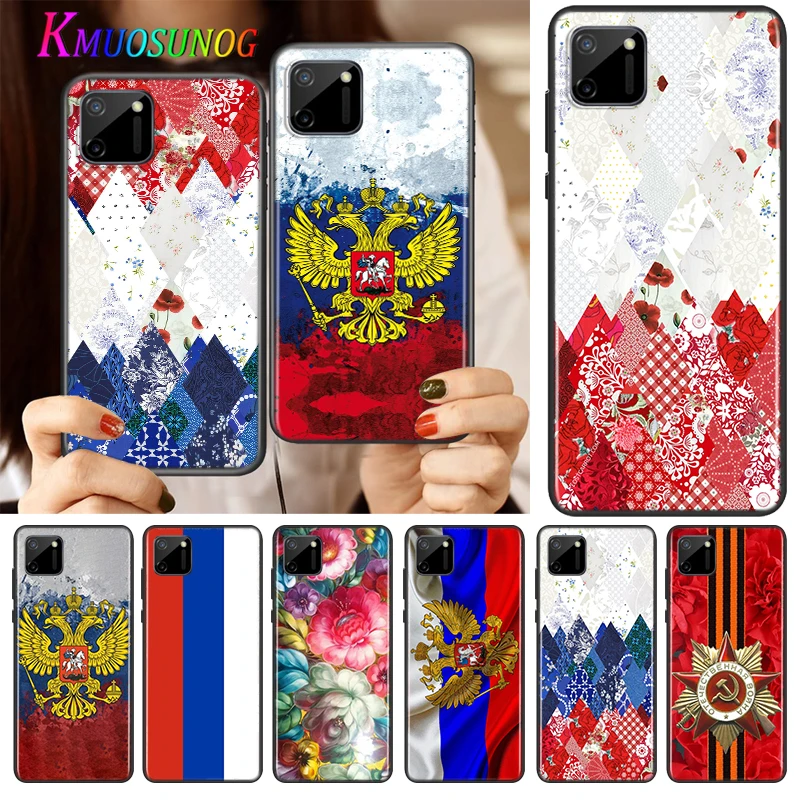 

Russian National Flags Emblem Silicone Cover For Realme V15 X50 X7 X3 Superzoom Q2 C11 C3 7i 6i 6s 6 Global Pro 5G Phone Case